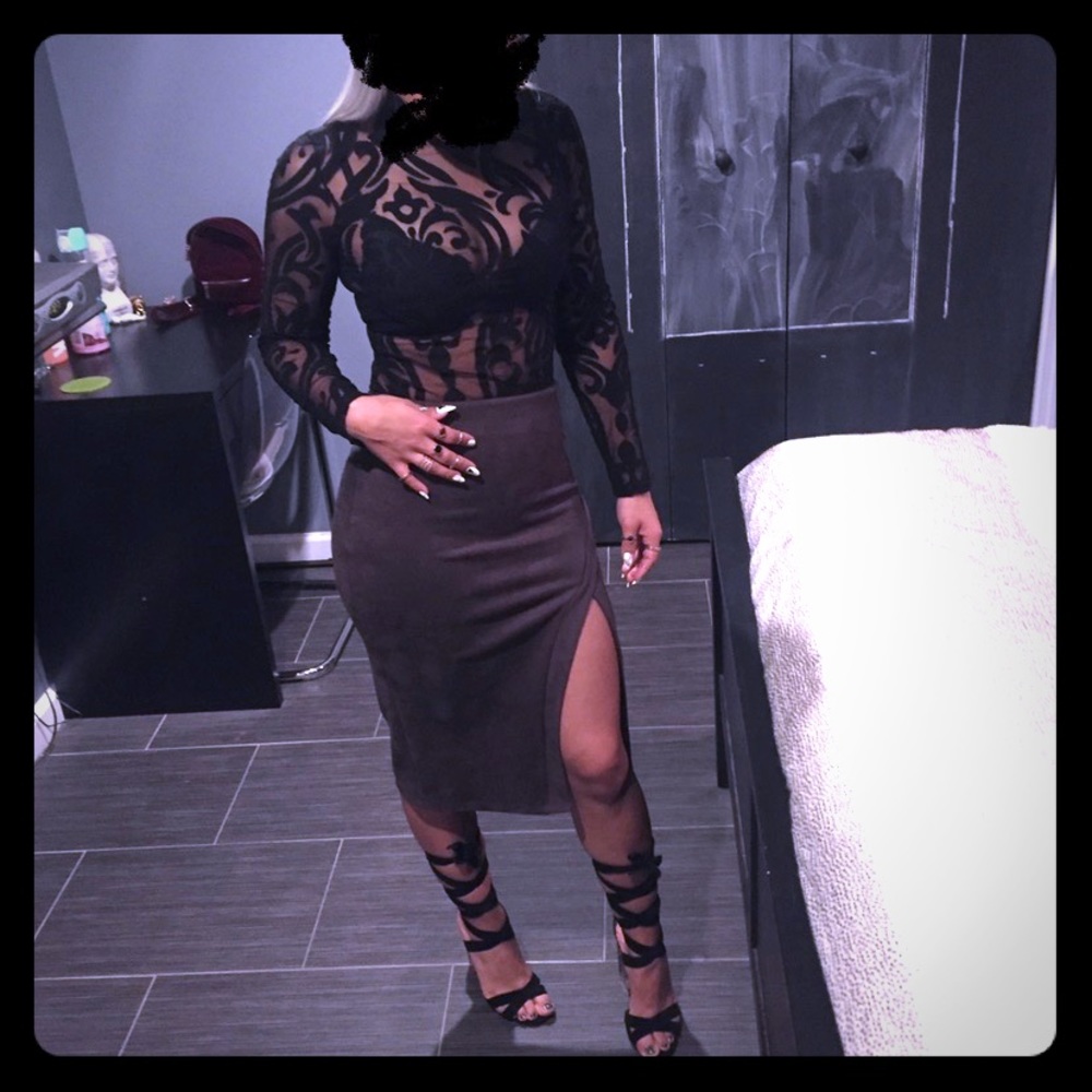 Sexy sheer bodysuit